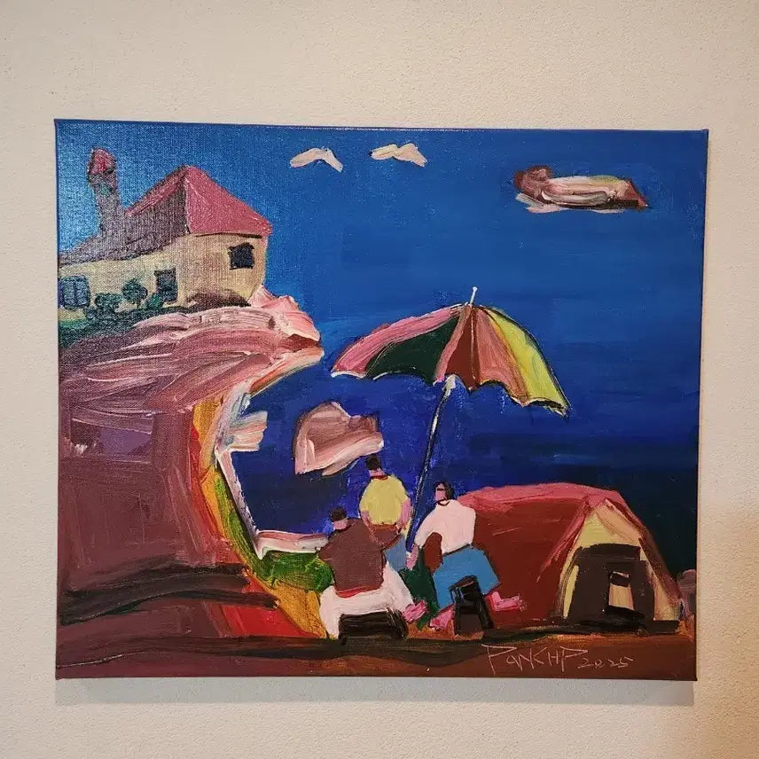 [BUNJANG] Park Hyung-Pil "Sea Scenery" Original Oil Painting (2025) / [정품] 박형필 화백작 &