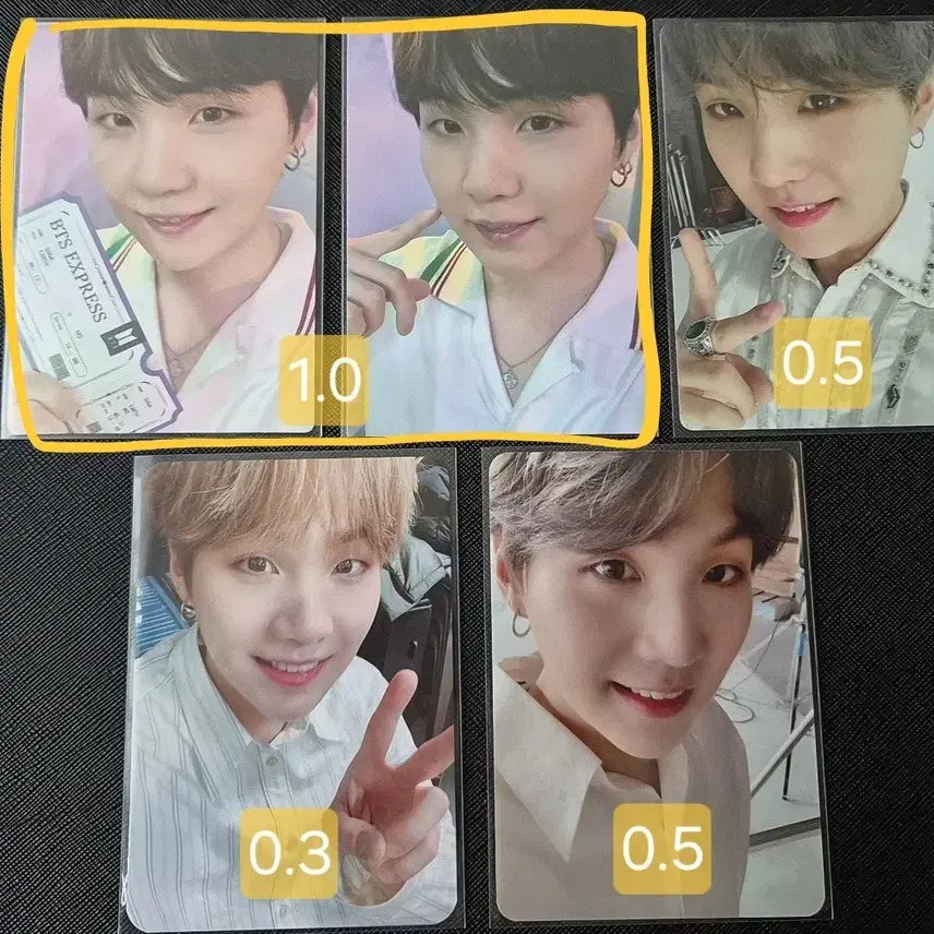 [BUNJANG] BTS Suga "The Most Beautiful Moment in Life" "Love Yourself" "Speak Yourself" "Permission to Dance" Photocard / 방탄소년단 슈가 윤기 포카 특전 소우주 럽셀 스픽콘 퍼투댄