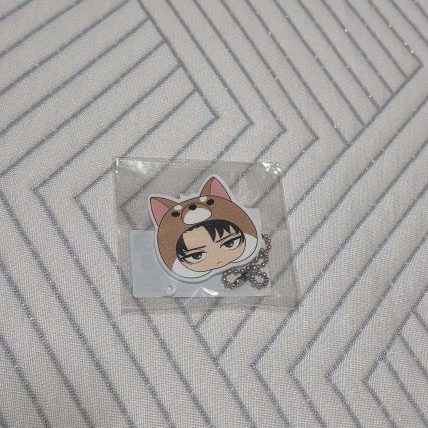 [BUNJANG] Attack on Titan Levi 10th Anniversary Rubber Charm / [미개봉] 진격의거인 리바이 10주년 립뭉이 키링 (하자 O)