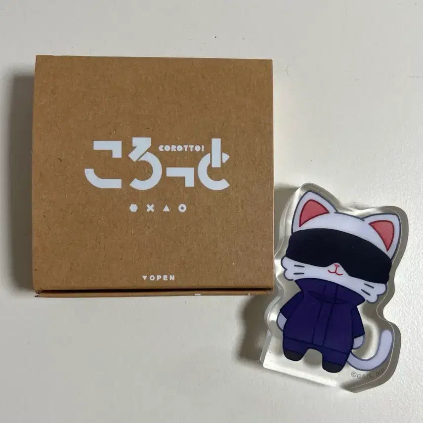 [BUNJANG] Jujutsu Kaisen Satoru Gojo Korotto Acrylic Block Stand Neko / 주술회전 고죠 사토루 코롯토 아크릴 블럭 스탠드 네코