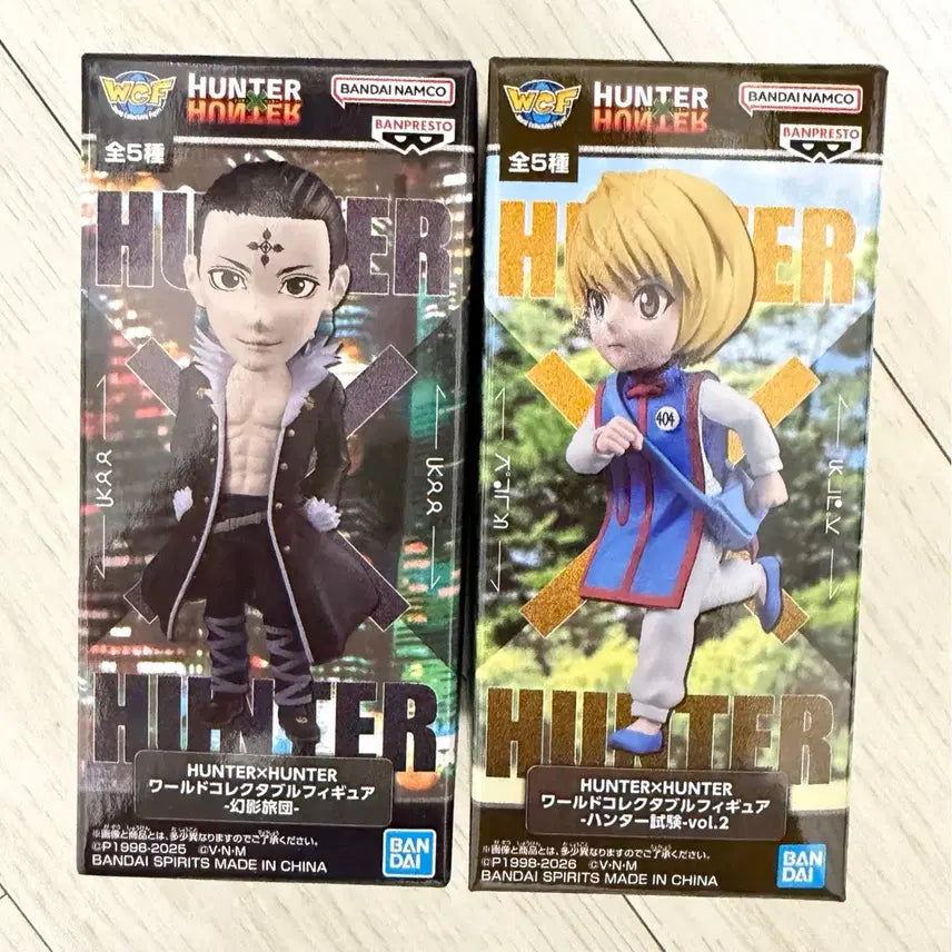 [BUNJANG] Hunter x Hunter World Collectable Chrollo &amp; Kurapika Figures Bundle Set / 현물)헌터x헌터 월드 콜렉터블 2종 클로로 크라피카 피규어 일괄 판매