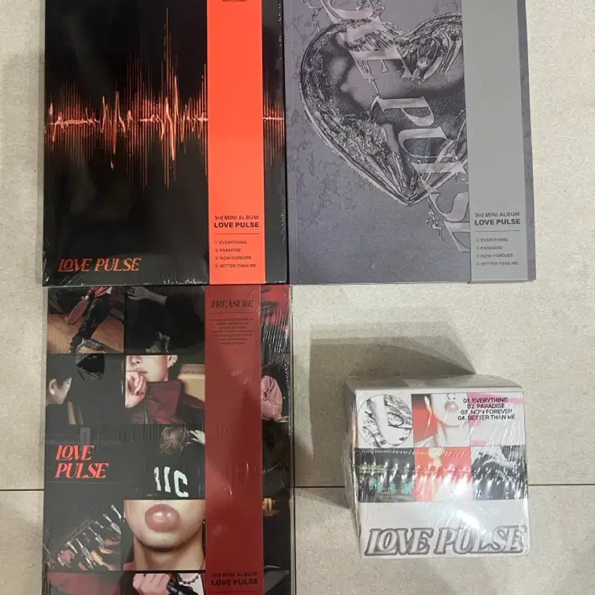 [BUNJANG] TREASURE LOVE PULSE Album Set (4 Types) / 트레저 러브펄스(LOVE PULSE) 앨범 4종
