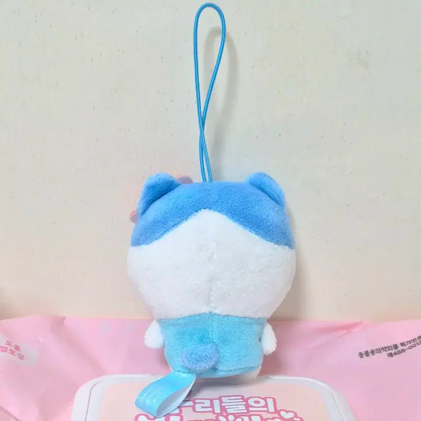 [BUNJANG] Chiikawa Hachiwara Ribbon Plush Keychain / 고전 빈티지 치이카와 먼작귀 리본 하치와레 인형 키링