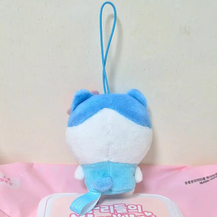 [BUNJANG] Chiikawa Hachiwara Ribbon Plush Keychain / 고전 빈티지 치이카와 먼작귀 리본 하치와레 인형 키링