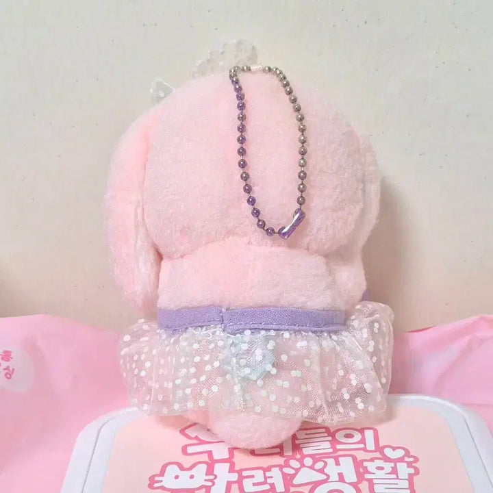 [BUNJANG] Amuse Pink Ballerina Lace Ribbon Poteusa Lotty Mascot Doll Keyring / 고전 빈티지 어뮤즈 아뮤즈 핑크 발레리나 레이스 리본 포테우사 롯삐 마스코트 인형 키링