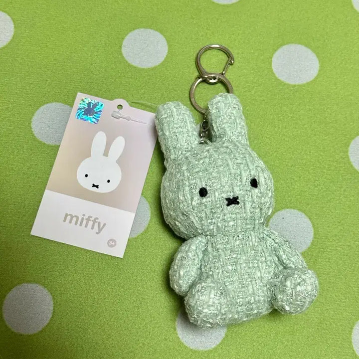 [BUNJANG] Miffy Tweed Doll Charm New / 미피 트위드 인형키링 새상품