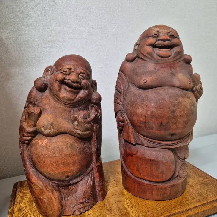 [BUNJANG] Bamboo Maitreya Buddha Sculpture Set / 포대화상: 대나무작품