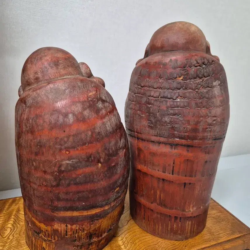 [BUNJANG] Bamboo Maitreya Buddha Sculpture Set / 포대화상: 대나무작품