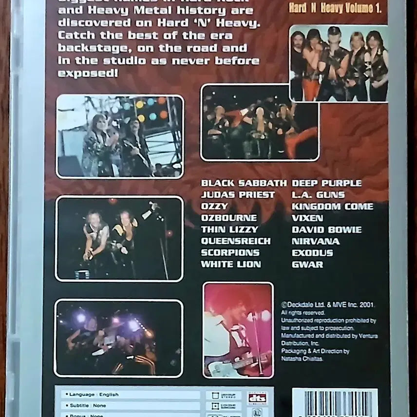 [BUNJANG] Hard &amp; Heavy Volume 1 Black Sabbath Judas Priest Thin Lizzy Scorpions DVD / 하드앤헤비 볼륨1 DVD 블랙사바스 주다스프리스트 씬리지 스콜피온스