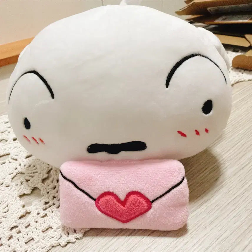 [BUNJANG] Crayon Shin-chan Whitey Body Mochi Cushion / [택ㅇ/새상품] 짱구는못말려 러브레터 흰둥이 바디모찌쿠션