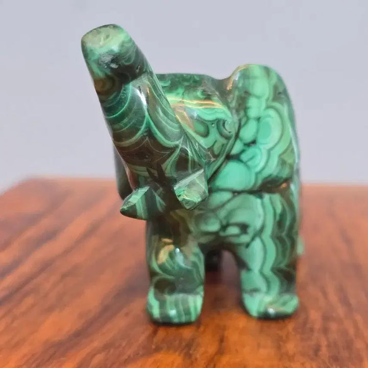 [BUNJANG] Malachite Elephant Mineral / 26073021 컬러와 문양이 독특한 말라카이트 공작석 코끼리 광물 팝니다