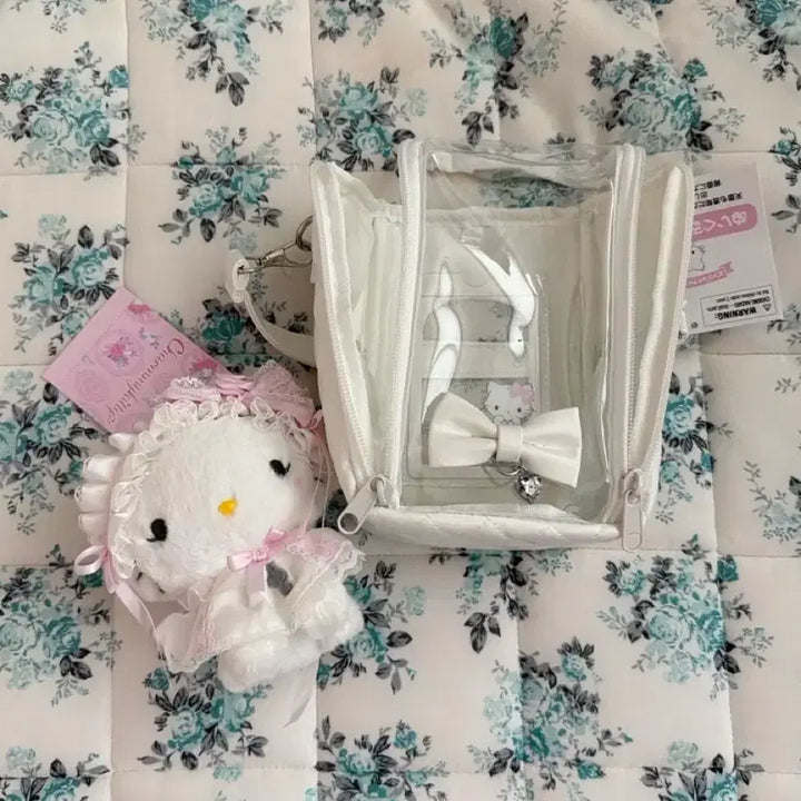 [BUNJANG] Sanrio Cinnamoroll White Frill Mascot Pouch Set / 산리오 화이트프릴 챠미키티 마코 파우치 팝니다