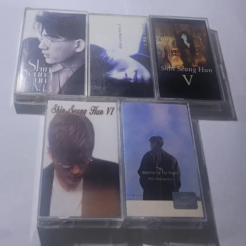 [BUNJANG] Shin Seung Hun Authentic Cassette Tape Bundle Set (3rd-7th Albums) / (일괄) 신승훈 정품 카세트테이프 모음 [한국 가요,발라드,앨범]