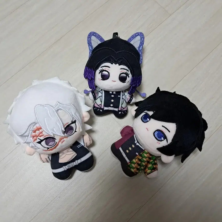 [BUNJANG] Demon Slayer 10cm Plush Set (Giyu, Sanemi, Shinobu) / 귀멸의 칼날 10cm 솜인형 ( 기유, 사네미, 시노부 )