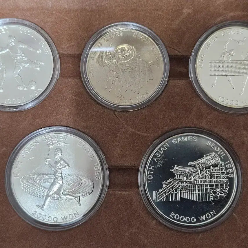 [BUNJANG] 1986 Asian Games Commemorative Coin Set / 아시안게임 기념주화 5종세트