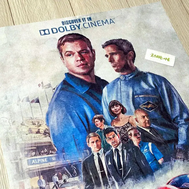[BUNJANG] Ford v Ferrari (2019) Matt Damon Christian Bale Dolby Cinema Grand Opening Commemorative Poster (A3) / [단독지점-초희귀한정판]영화 맷데이먼 크리스챤베일의 포드V페라리 하남스타필드 돌비시네마 Dolby 개관기념 포스터(A3)