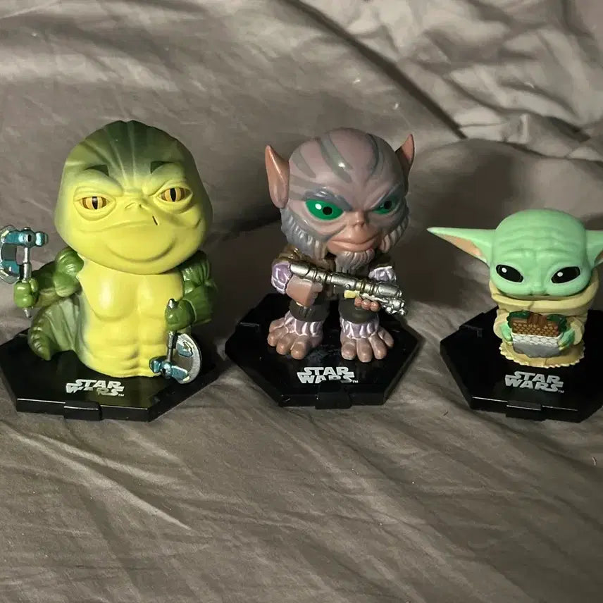 [BUNJANG] Star Wars The Mandalorian &amp; Grogu Funko Figure 3-Set / 만달로리안과 그로구(스타워즈) 피규어 3종 세트