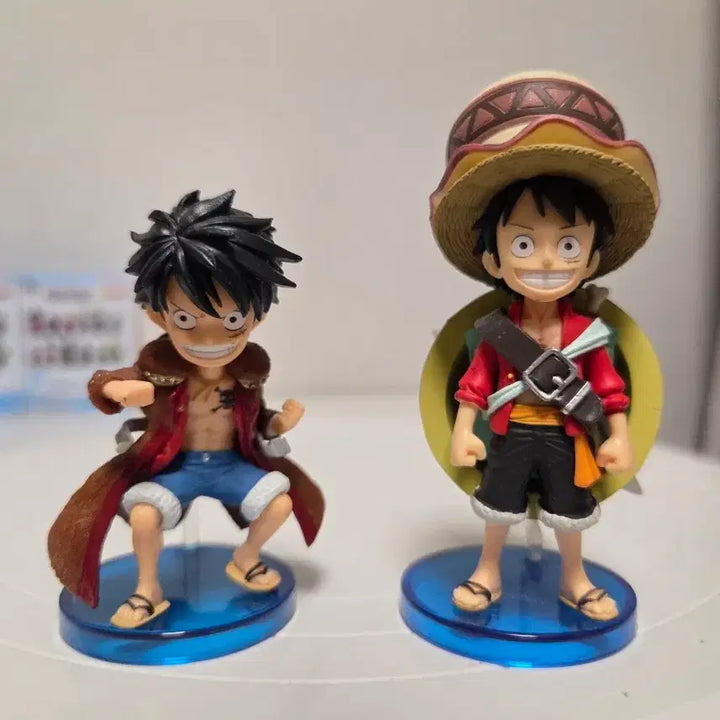 [BUNJANG] One Piece Luffy Figure Set (2 Figures, No Box) / 원피스 루피 피규어 2개 세트(노박스)