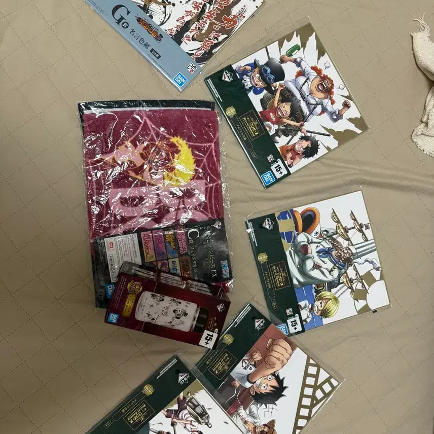 [BUNJANG] One Piece Ichiban Kuji, Towel, Tumbler Bundle Set / 원피스 굿즈 일괄 판매 (이치방쿠지,타월,텀블러)