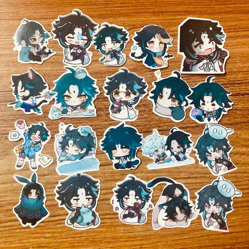 [BUNJANG] Genshin Impact Xiao Sticker Bundle Set / 원신 소 조각스티커 일괄