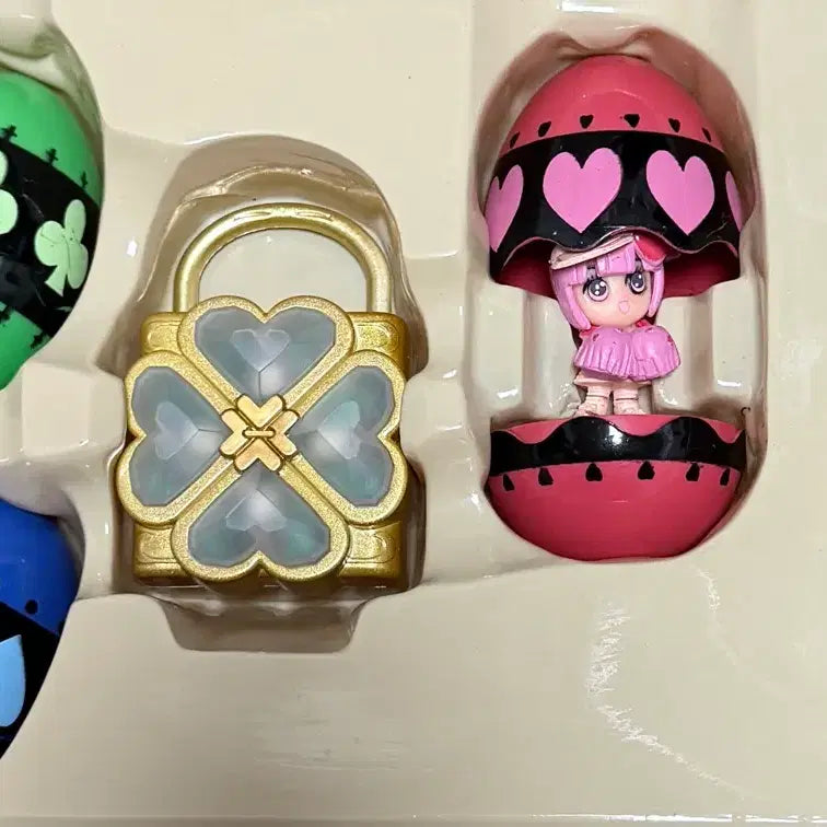 [BUNJANG] Shugo Al Set Humpty Lock Character Figure Set (Ran, Miki, Su) Classic Toy / 캐릭캐릭체인지 험프티록 수호알 세트 란 미키 스우 고전완구 피규어