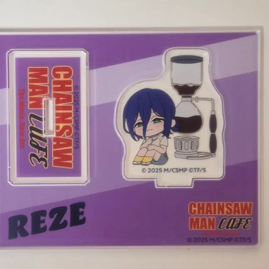[BUNJANG] Chainsaw Man x Collab Cafe Lejè SD Acrylic Stand / 체인소맨 콜라보 카페 sd 아크릴 레제