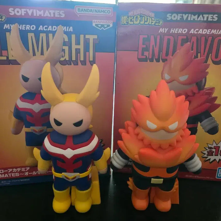 [BUNJANG] Banpresto Sofvimates All Might &amp; Endeavor Sofubi Figure Bundle Set / 일괄) 올마이트 엔데버 소프비 피규어 sofvimate 반프