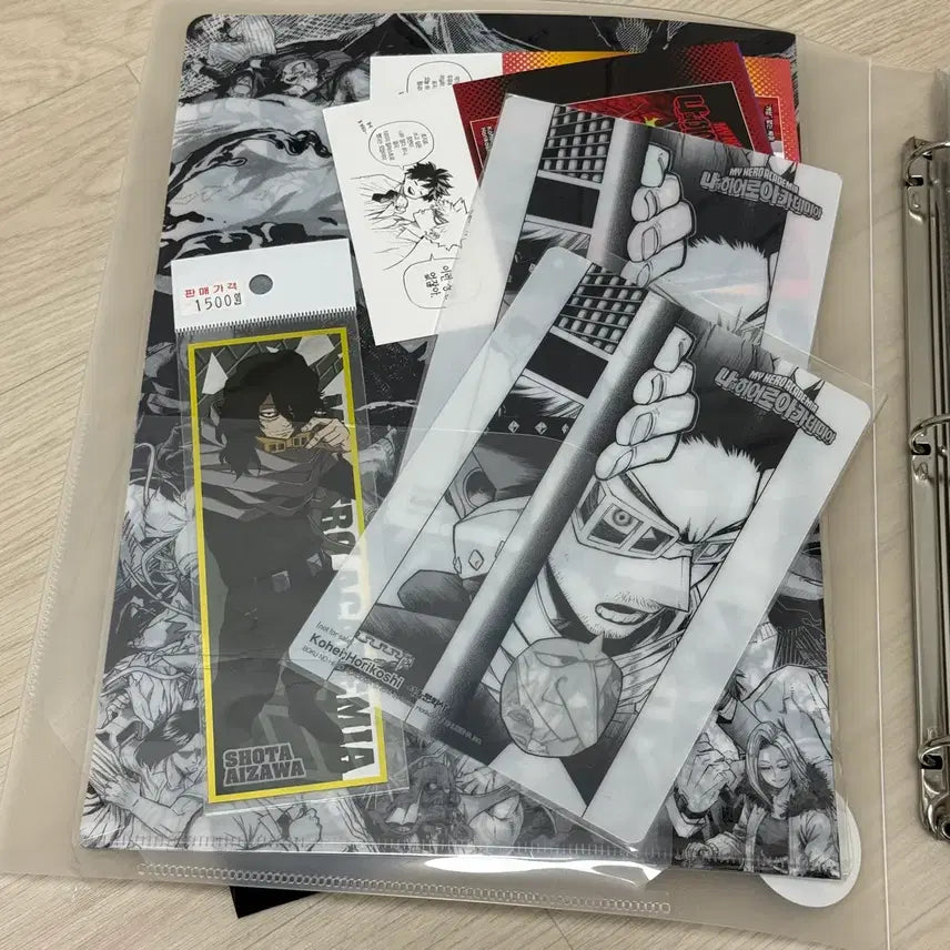 [BUNJANG] My Hero Academia Shota Paper Goods Bundle with Binder / 나의 히어로 아카데미아 쇼타 지류 (+바인더포함)