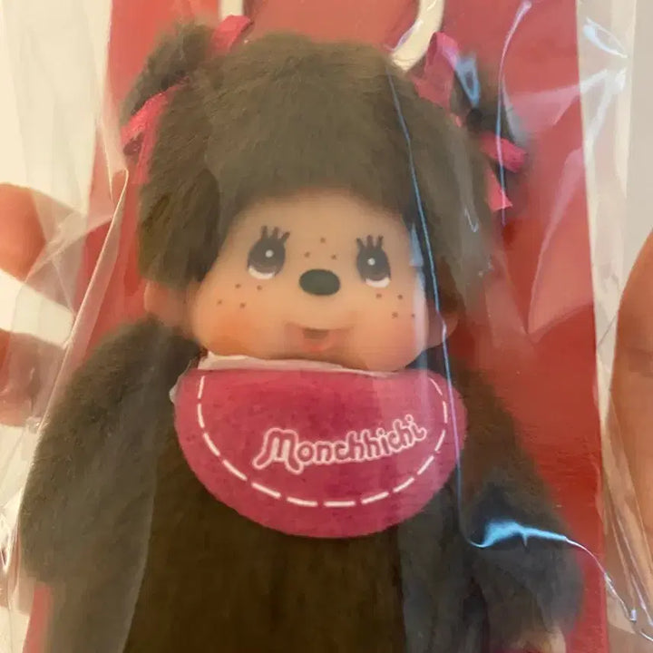 [BUNJANG] Rare Mini Twin-Tailed Monchhichi Keychain / 레어) 미니 양갈래 몬치치 열쇠고리 키링