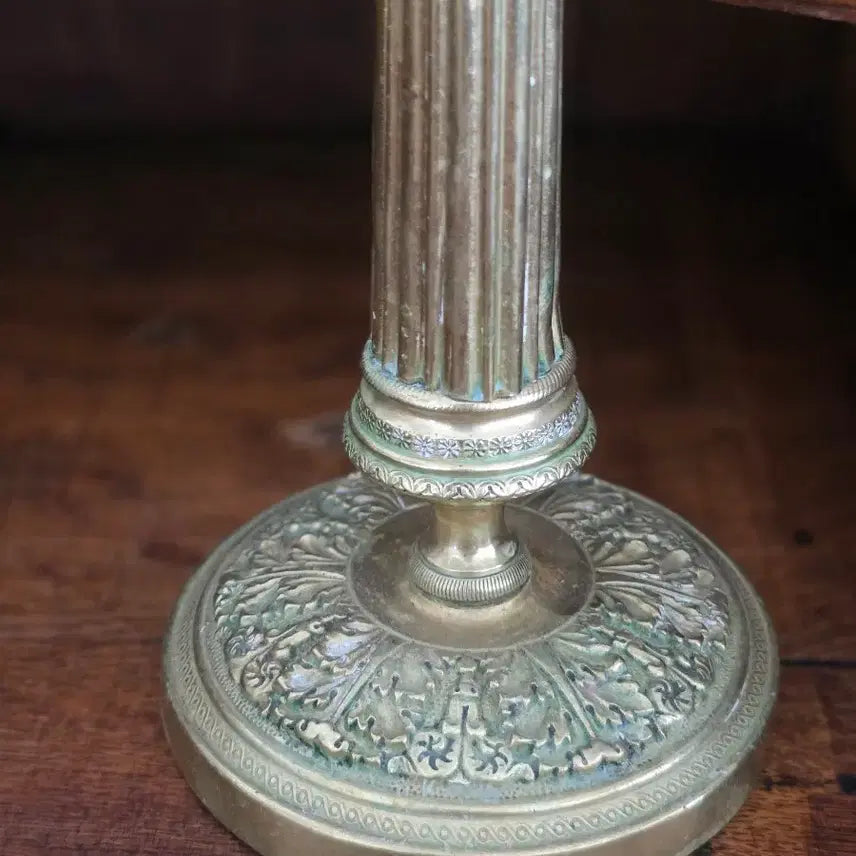 [BUNJANG] French Antique Brass Candlestick Louis XVI Style / 프랑스 앤틱 황동 촛대