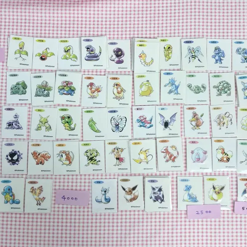 [BUNJANG] 30th Anniversary Pokemon Tteokbokki Stickers Artwork Collection / 매일업뎃)30주년 포켓몬 띠부씰 포켓몬 30주년 띠부씰 30주년 아트워크 포켓몬 띠부씰