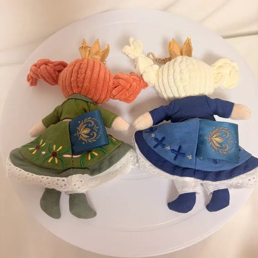 [BUNJANG] Disney Tokyo Disneyland Elsa Anna Doll Keychain Set / 도쿄 디즈니랜드 정품 엘사안나인형키링
