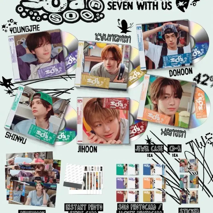 [BUNJANG] TWS SODA SODA Photocard Bundle Set (Sealed) / [당일배송] 투어스 소다소다 SODA SODA 개인 일괄 양도