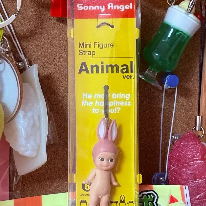[BUNJANG] Sony Angel Mini Figure Strap Animal Ver. Rabbit Keychain / 소니엔젤 미니 피규어 스트랩 애니멀 ver. 토끼 키링