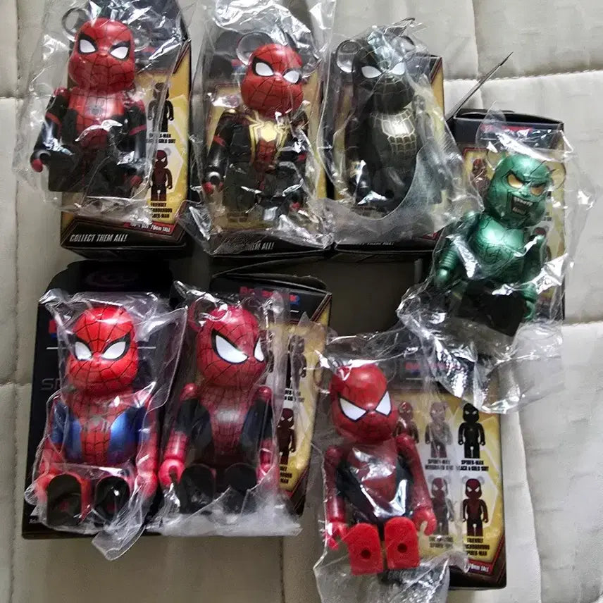 [BUNJANG] Bearbrick Chase Spider-Man No Way Home 100% Set of 7 / 베어브릭 체이스 스파이더맨 노웨이홈 7개세트