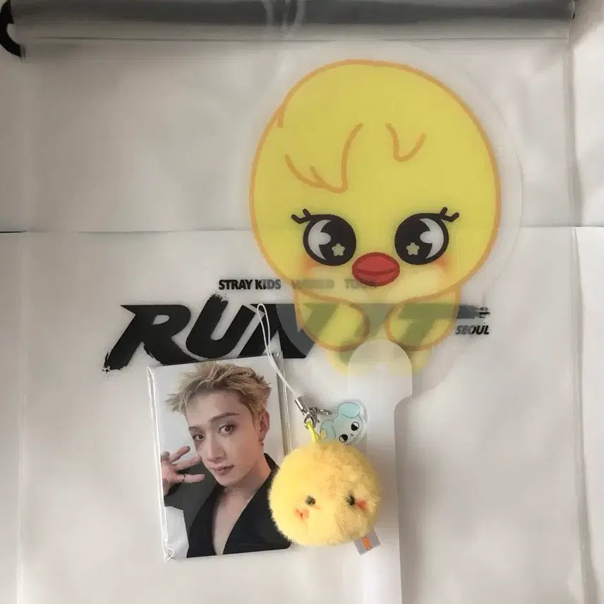 [BUNJANG] Stray Kids Felix Concert Special Gift Set - Photocard, Keychain, Fan, Pouch / [중콘] 콘서트 입장 기프트 스테이존 특전 스트레이키즈 스키즈 스키주 포카 포토카드 키링 부채 런잇 뽁아리 필릭스