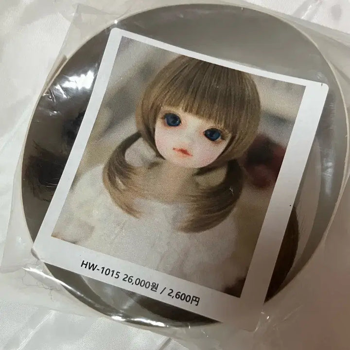 [BUNJANG] BJD Wig Twin Tail Brown Hannahsu HW-1015 4-5 inch / 구체관절인형 구관 가발 양갈래 브라운 한나수 HW-1015 4-5