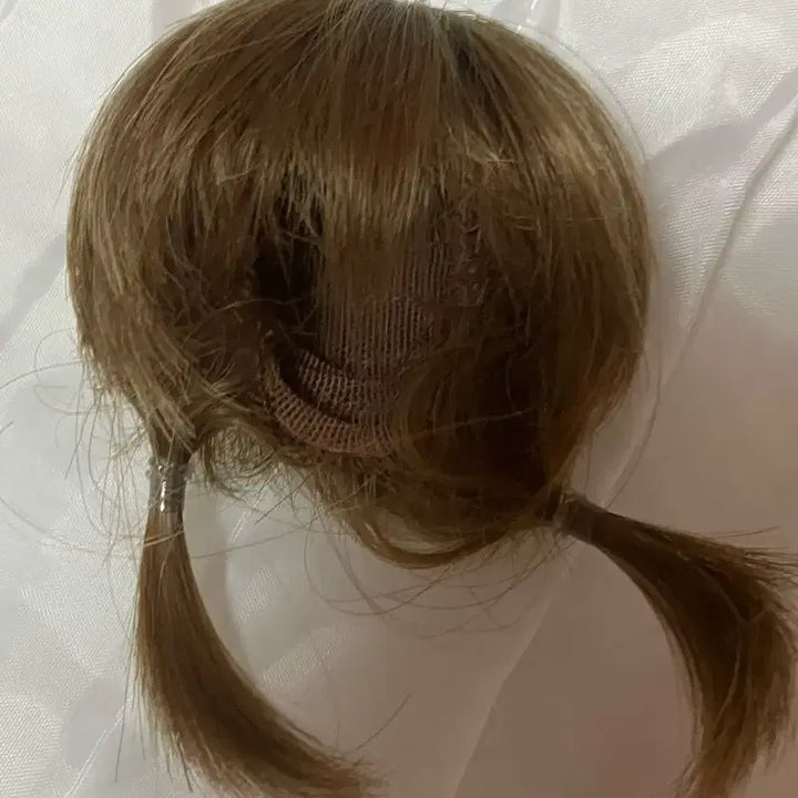 [BUNJANG] BJD Wig Twin Tail Brown Hannahsu HW-1015 4-5 inch / 구체관절인형 구관 가발 양갈래 브라운 한나수 HW-1015 4-5