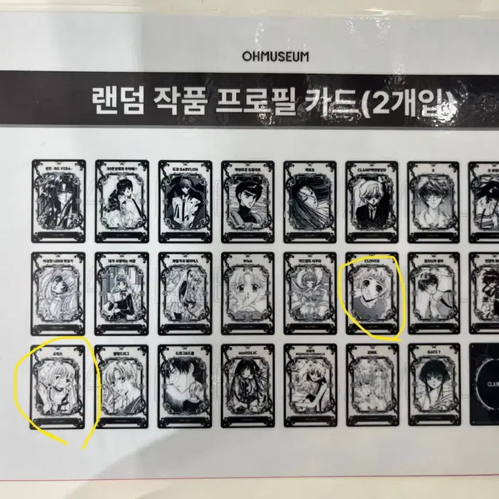 [BUNJANG] CLAMP Exhibition Profile Card Exchange / (교환) 클램프전 프로필카드