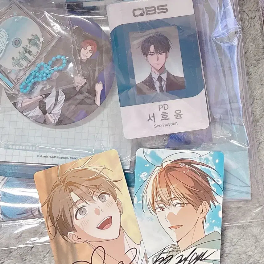 [BUNJANG] Mangasal Funding Merchandise Bundle / 연휴기간 무료배송)망아살 펀딩 일부 + 리워드 서호윤 PD 사원증 + 오션트레인사인 포카 판매