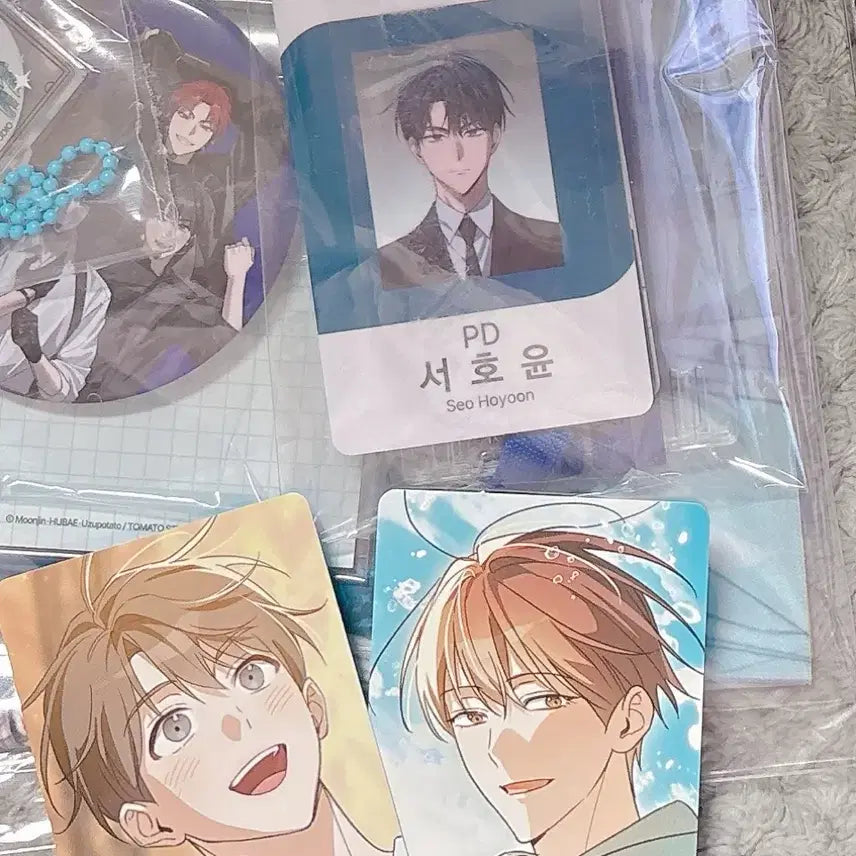 [BUNJANG] Mangasal Funding Merchandise Bundle / 연휴기간 무료배송)망아살 펀딩 일부 + 리워드 서호윤 PD 사원증 + 오션트레인사인 포카 판매