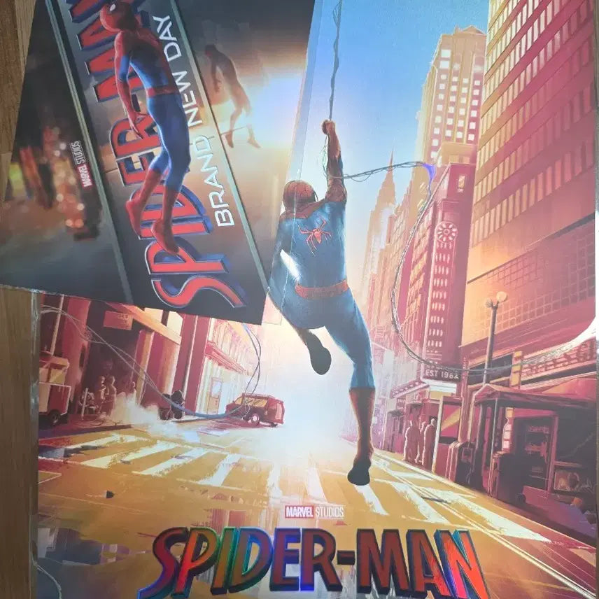 [BUNJANG] Spider-Man "Brand New Day" A3 Poster &amp; Art Card Bundle Set / 2종일괄) 스파이더맨 광음포 + 아트카드