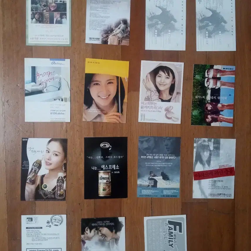 [BUNJANG] Korean Movie Flyers &amp; Postcards Bundle (15 Types) / 영화팜플렛 엽서크기 장화홍련 외 14종 일괄 전단지 포스터