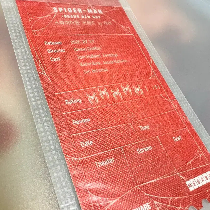 [BUNJANG] Spider-Man Brand New Day Original Ticket A Sealed / 스파이더맨 브랜드 뉴 데이 오리지널 티켓 A 미개봉