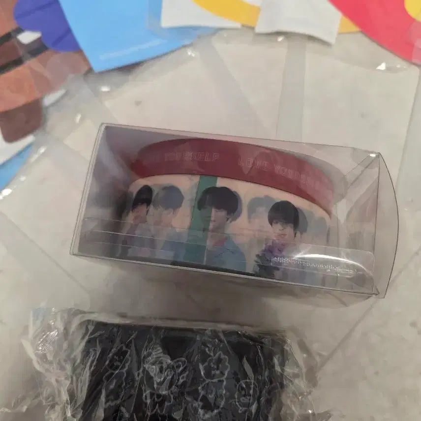[BUNJANG] BT21 Character Fan 7 Types &amp; Masking Tape Set / BT21 캐릭터 부채 7종 &amp; 마스킹 테이프/럽셀 마스킹테이프