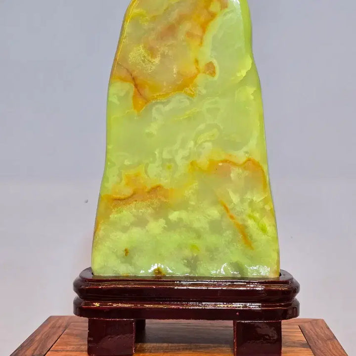 [BUNJANG] Shaking Auspicious Pattern Jade Stone Mineral Sooseok / 26073034 좋은 에너지를 내뿜는 산경문양 옥 가공석 광물 수석 팝니다
