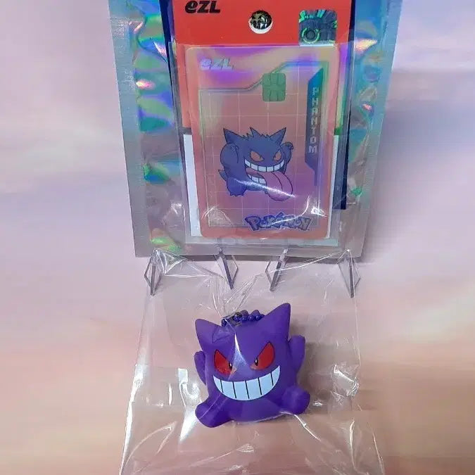 [BUNJANG] Pokemon 30th Anniversary Limited Edition Esl "Phantom" Transit Card &amp; Keychain Set / 포켓몬 30주년 한정판 이즐(ezl) "팬텀" 교통카드 + 키링
