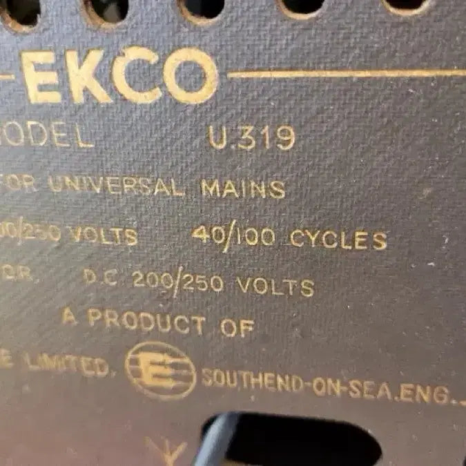 [BUNJANG] Antique EKCO Vacuum Tube Radio (Repaired) / 영국 앤틱 진공관 라디오 수리됨 작동 됨