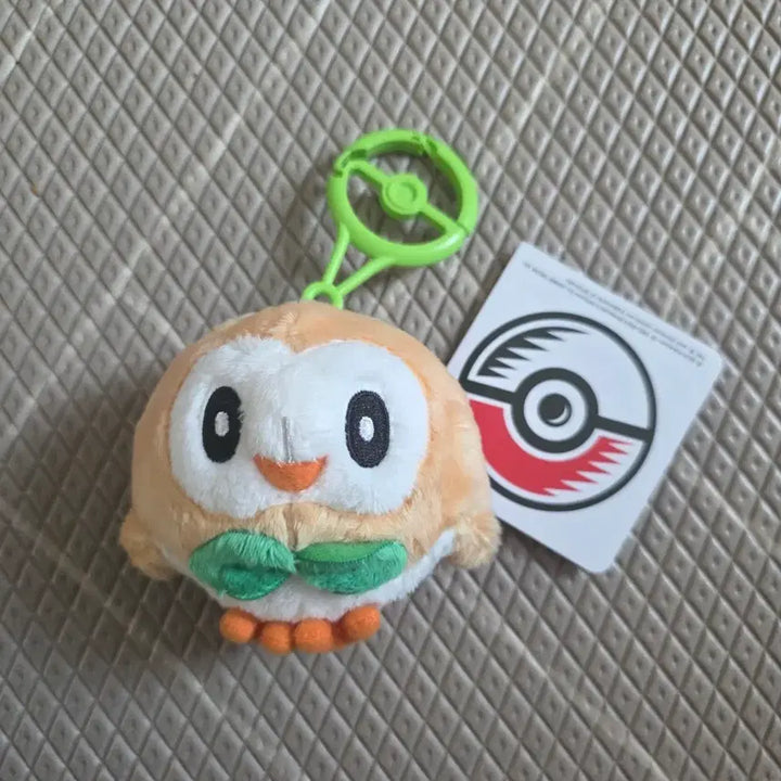 [BUNJANG] Pokemon Karabiner Mascot Rowlet Keychain / 새상품) 포켓몬스터 카라비너 마스코트 나몰빼미 키링
