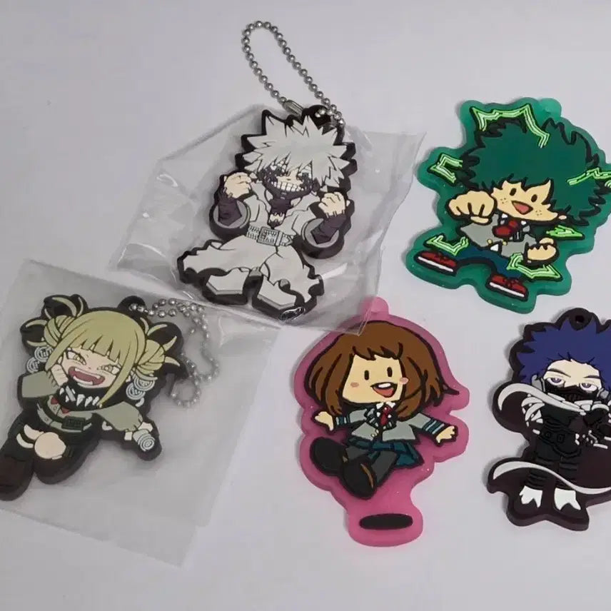 [BUNJANG] My Hero Academia Hi-ro-a-ka Keychain Bundle Set / 나의 히어로 아카게데미아 히로아카 키링 일괄